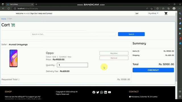 Design a responsive cart page using HTML, CSS, JavaScript and Bootstrap