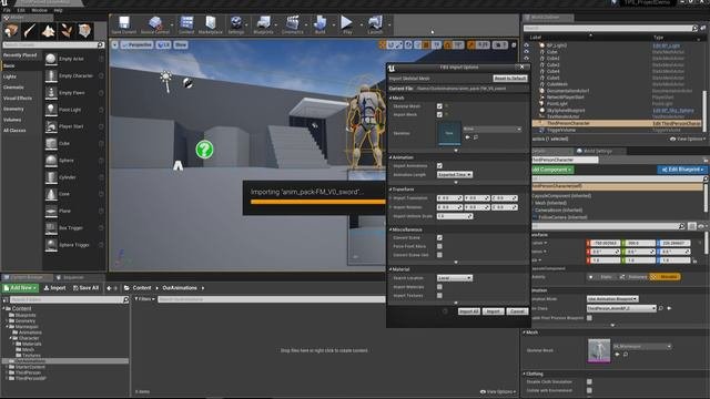 Unreal Engine - Class Blueprints And Animation Retargeting - #2