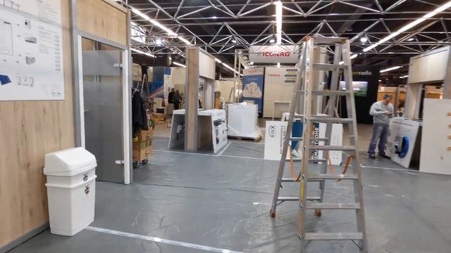 10.03.2023 - KNX Association  ISH2023: 1. Aufbautag Freitag 13 Uhr