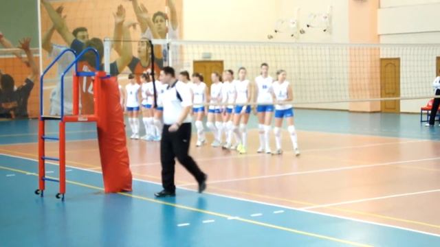 15.02.2013. Виктория vs Зеленоград. Приветствие команд