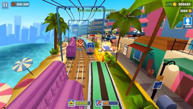 SUBWAY SURFERS GAMEPLAY PC HD 2020 - MIAMI - ZOMBIE JAKE SPACESHIP BOARD