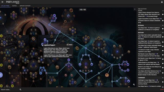 My currency making Atlas tree for 3.21!
