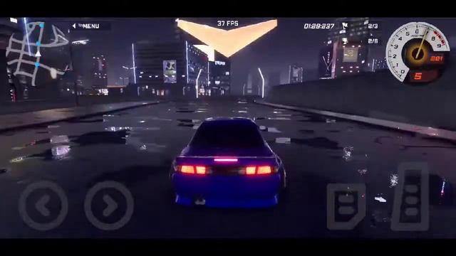 CrashMetal: Cyberpunk - New Game For Android! 1175 hp Nissan Silvia S14 Drifting and Racing!