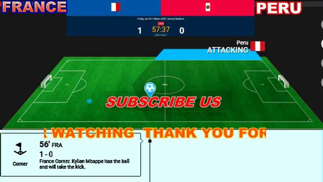 FRANCE VS PERU 2nd half live 2018 fifa world cup watch an exciting match