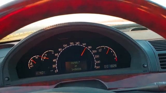 Mercedes W220 S600 V12 BITURBO 500HP Acceleration 0-100km/h
