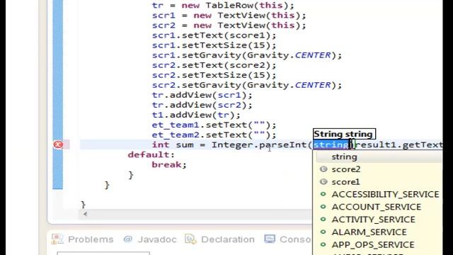 Android Tips 12 add numbers from strings toTextview