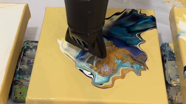 BURST of Color! WOW!! Color Palette Challenge - Day 3 of 5 - Abstract Acrylic Fluid Art Tutorial