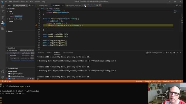 Freaking Lambdas, in which I demonstrate the lambda features in Typescript