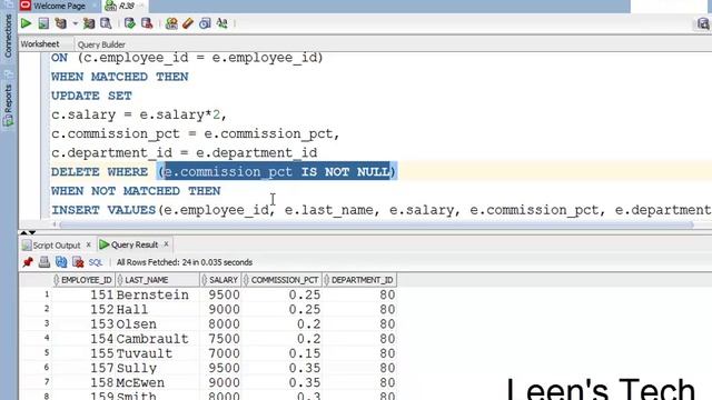 SQL 11g Tutorial in Bangla  65 Merging rows in a table