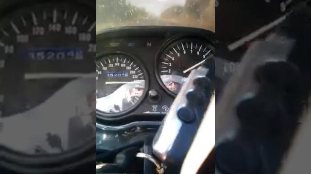 Zzr 1100 максимальная скорость... ( На уставшем движке)