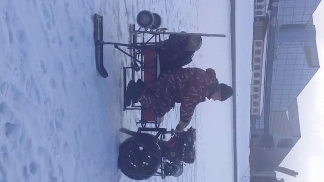 самодельный снегоход Славика часть 2