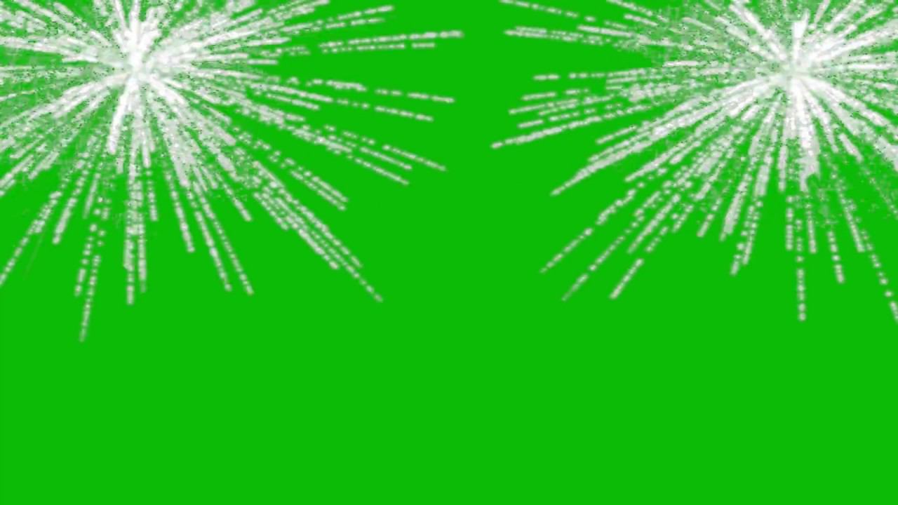 Fireworks Shine green screen effect Full-HD / Футаж Салют & Фейерверк Блеск