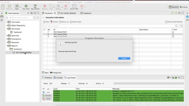 Katalon Studio 8 - How to create and run Test Suite