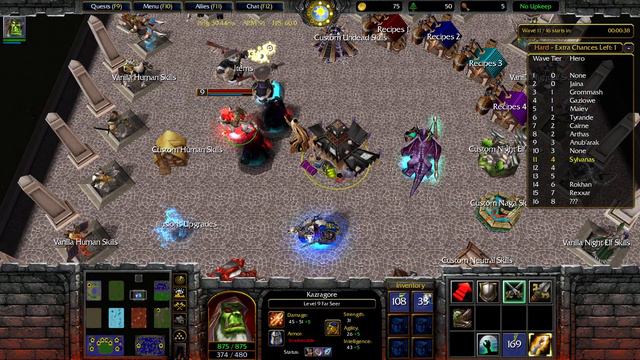【WarCraft 3】Custom Team Survival v5.18 ► Game 33 (Far Seer) ★ Hard (Wave 16: Boss) ║#401║