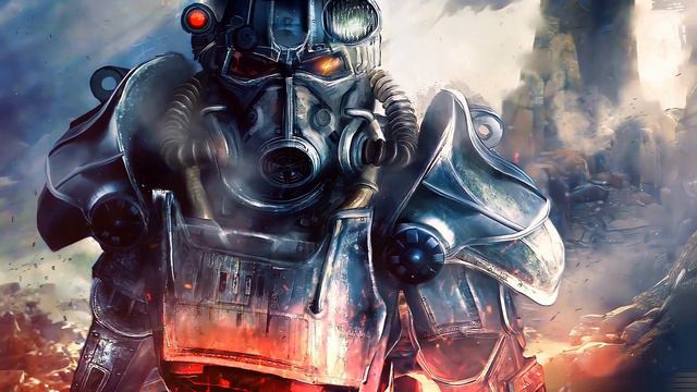 Фоллаут | Броня | Fallout Helmet | Power Armor | Sparks of Fire - Живые Обои