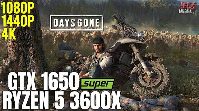 Days Gone | Ryzen 5 3600x + GTX 1650 Super | 1080p, 1440p, 4K benchmarks!