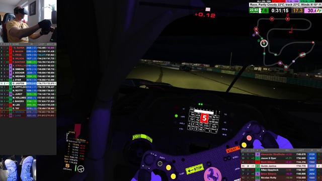 iRacing VR LeMans Series Sebring (Night)Ferrari 488 GTE 2018 S2 W03 [DE] 30.03.18 0900GMT