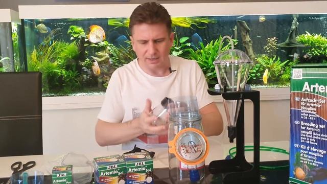 JBL ArtemioSet. Артемия для кормления мальков дискусов. Будни аквариумиста на карантине. Часть 6.