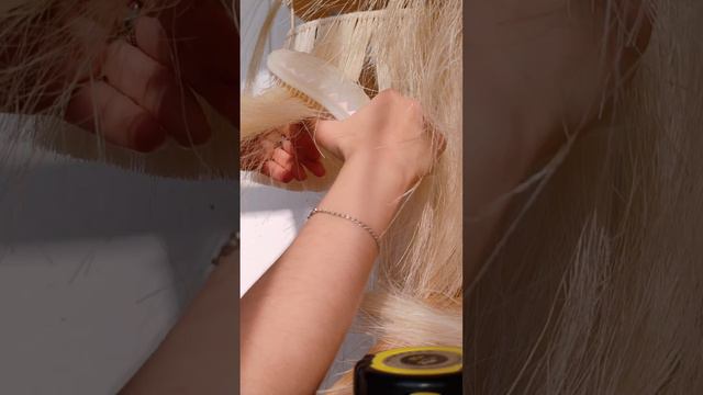 Процесс создания светильника из агавы... Расческа, ножницы)