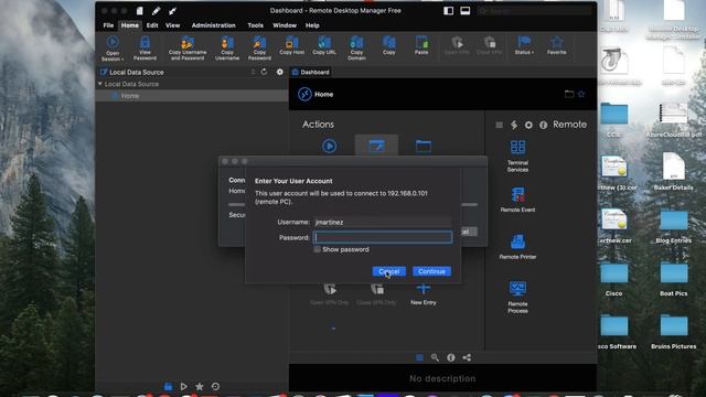 Remote Desktop Manager - Mac OS