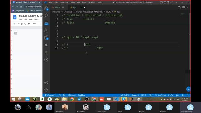 Day 12 Module 2 Ternary Operator in Hindi 27 Feb 2023