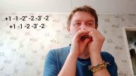 Great 12 bar blues progression with overblows on C harmonica + tab