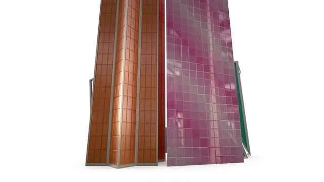 Призмы, небоскребы, prism, skyscrapers