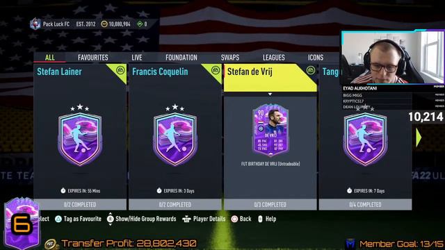 New LIVE 6PM Content Stream, FUT Birthday Ramos SBC - FIFA 22 Ultimate Team Road To Glory 161