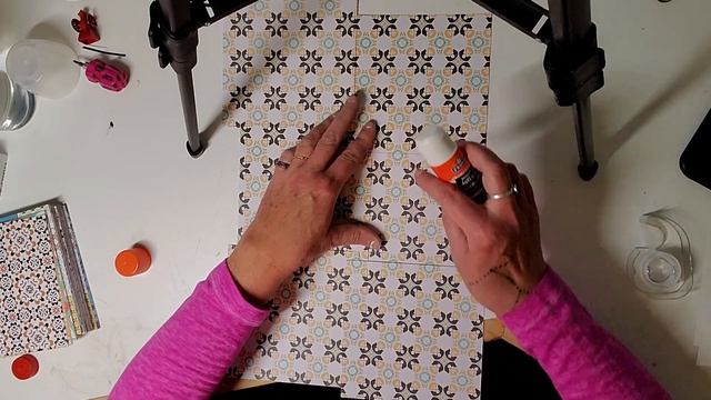 How To Make Your Own Linoleum Tile or Wallpaper with Dollar Store Paper