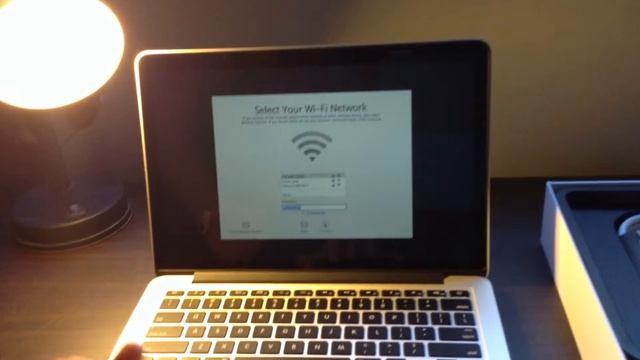 starting up and setting up macbook pro retina 13 inch 2014
