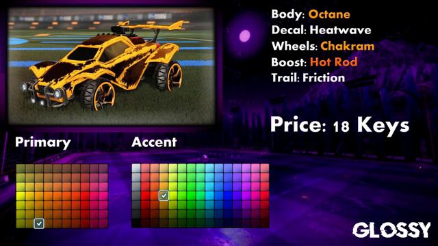 ICONIC HEATWAVE DESIGNS FOR OCTANE | Rocket League Designs