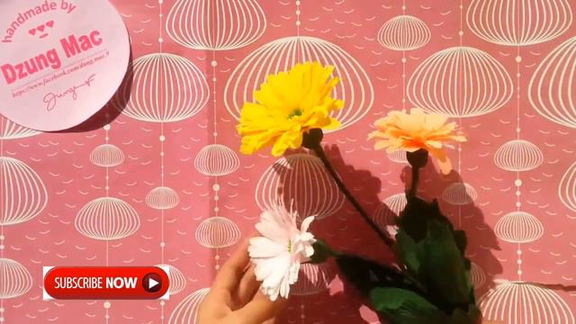 Paper Flowers DIY - Cách Làm Hoa Giấy - Rơn, Mai, đồng Tiền, Tầm Xuân, Tiên ông