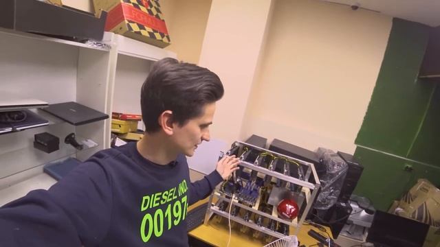 Моя майнинг ферма за 800 тыс рублей - коплю на машину с майнинга