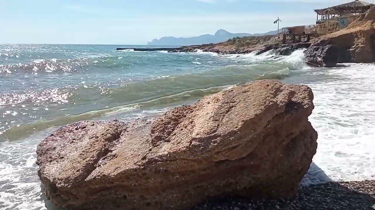 Море Судак 22.05.22. Шум моря.