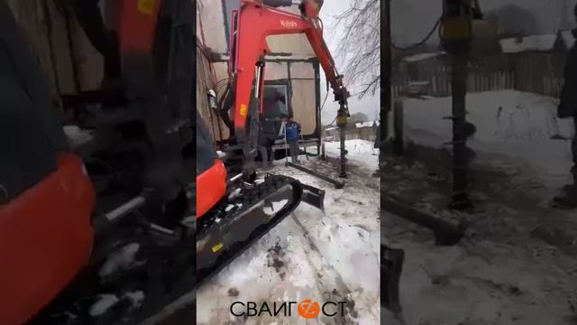 Монтаж винтовых свай в СПБ
