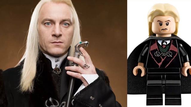 Malfoy Family In Lego vs Real life (Lego Harry Potter)