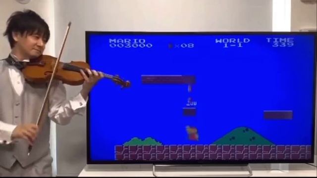 Марио на скрипке