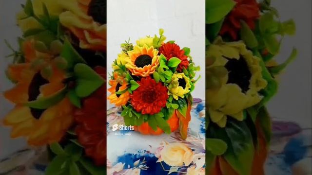 Гербера и подсолнух