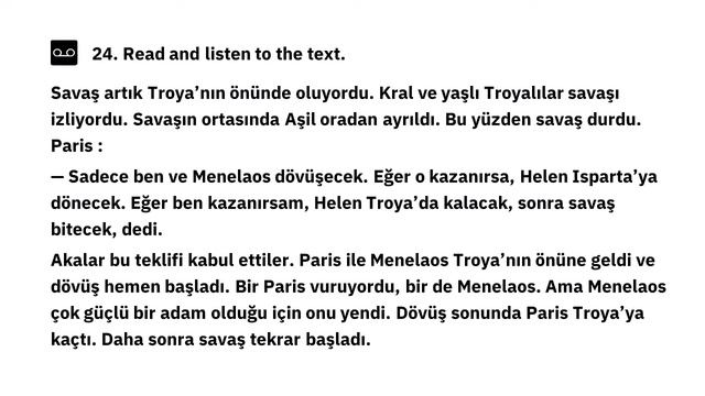 Turkish Reading | Story Of Troy | Dem Turkish Center