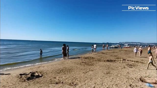 Анапа пляж Лагуна и Лазурный берег. Погода в Анапе сегодня 27 июня 2024. Чёрное море. Обстановка