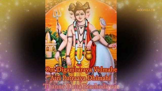 Datta Gayatri Mantra 108 Times With Lyrics  Dattatreya Gayatri Mantra  Powerful Dattatreya Mantra
