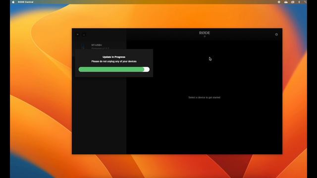 Updating firmware - Rode NT-USB Microphone - recorded with the NT-USB mic.