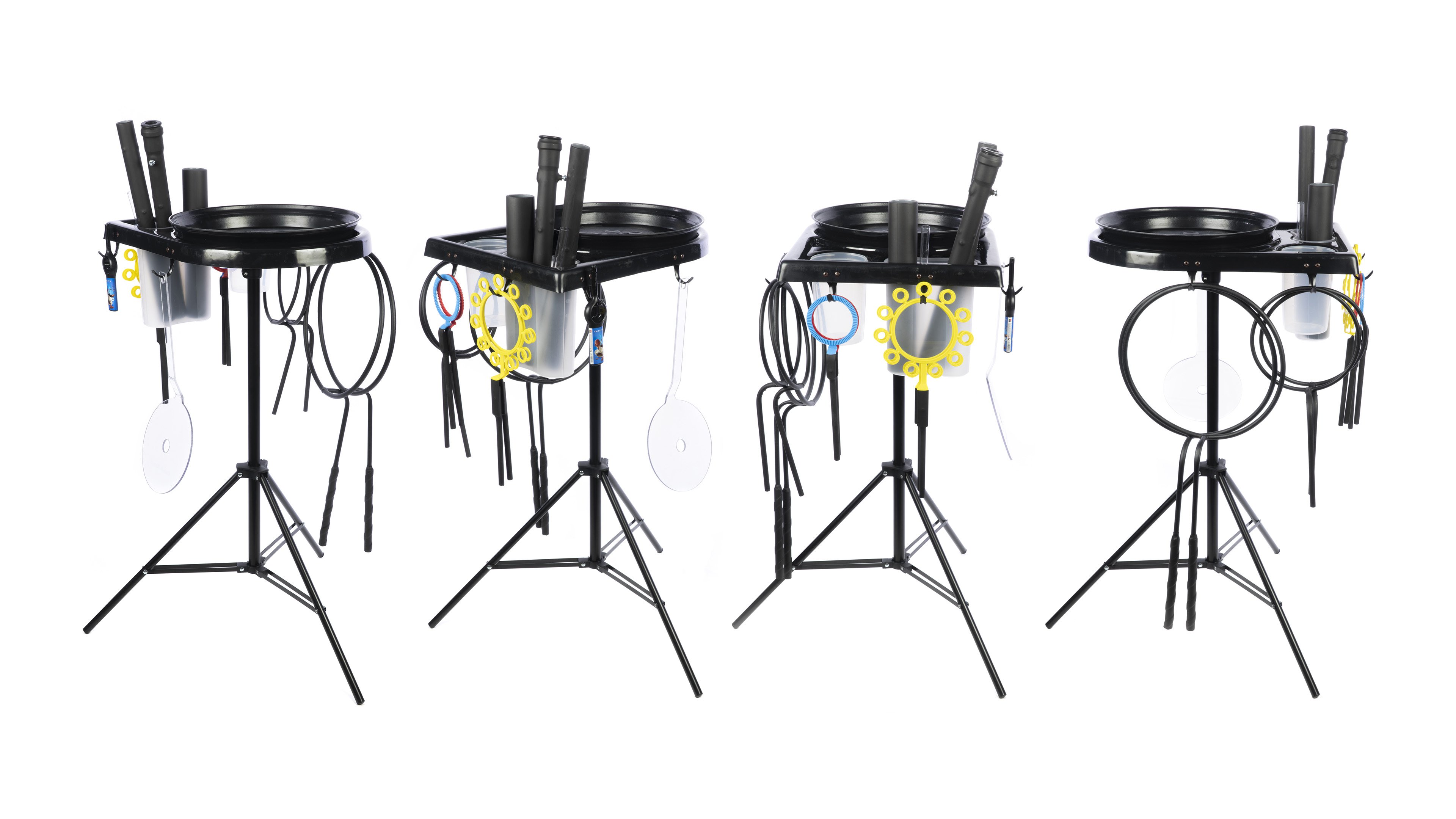 Столик для реквизита с 2-мя емкостями от BubbleMan.Ru для шоу мыльных пузырей