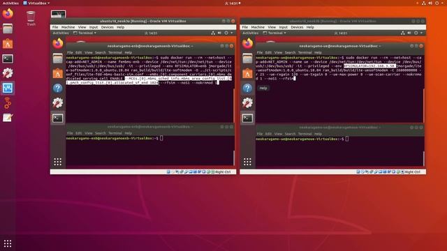 Open Air Interface Docker: Run FeMBMS dedicated BC with RFSIM