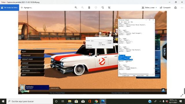 "archivos filtrados" próximamente regresa el ecto 1 a Rocket league