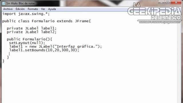 Curso Java desde cero #26 | Interfaces gráficas (swing - JLabel)