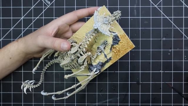 How to paint The Necrolith Bone Dragon for Tombs Kings (Part One!) in #theoldworld