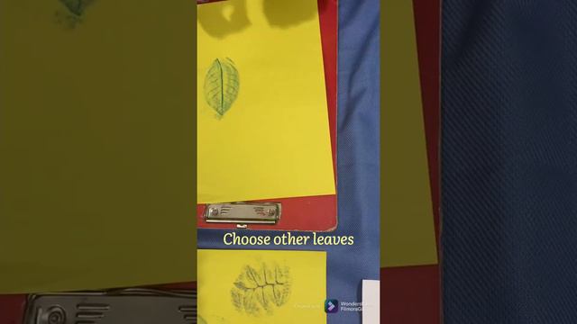 Learn how to make easy leaf impressions art.