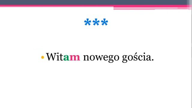 POniedziałek PO POlsku - Odcinek #9.  Czasownik.  A-koniugacja (III  grupa). Ćwiczenia