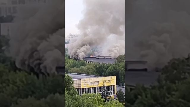 Пожар в городе Москва.